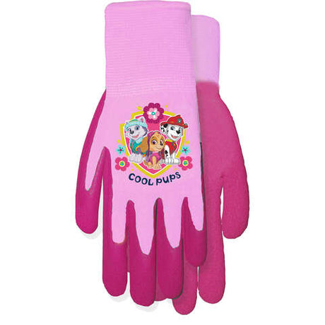 Midwest Quality Gloves Youth Garden Pink Grip Gloves, Pack of 6