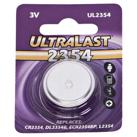 UltraLast Lithium CR2354 3 V 560 mAh Keyless Entry Battery 1 pk