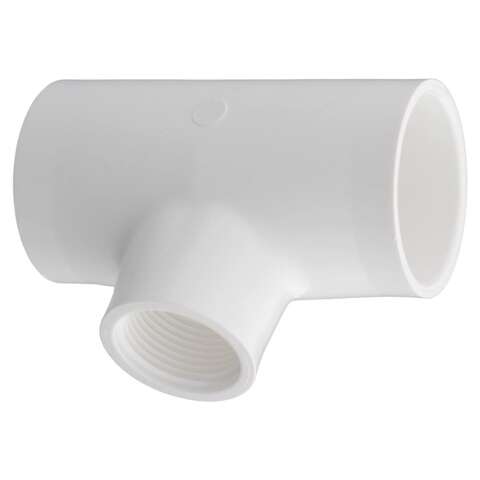 Charlotte Pipe Schedule 40 1-1/2 in. Slip X 1-1/2 in. D Slip PVC Reducing Tee 1 pk