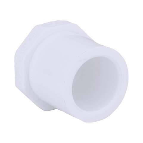 Charlotte Pipe Schedule 40 1/2 in. Spigot X 1/2 in. D Slip PVC Plug 1 pk, Pack of 50