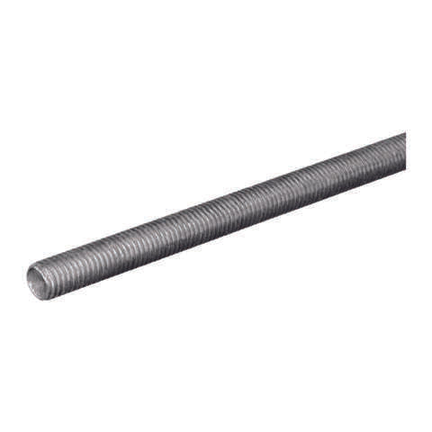 SteelWorks 1/4 in. D X 12 in. L Zinc-Plated Steel Threaded Rod, Pack of 5