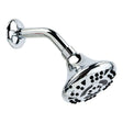 OakBrook Chrome PVC 5 settings Wallmount Showerhead 1.8 gpm