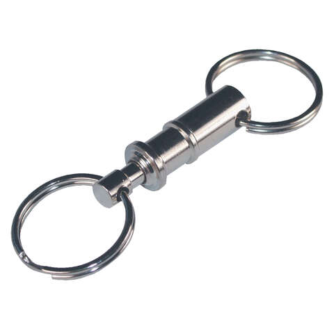 HILLMAN Metal Silver Valet Keychain, Pack of 50