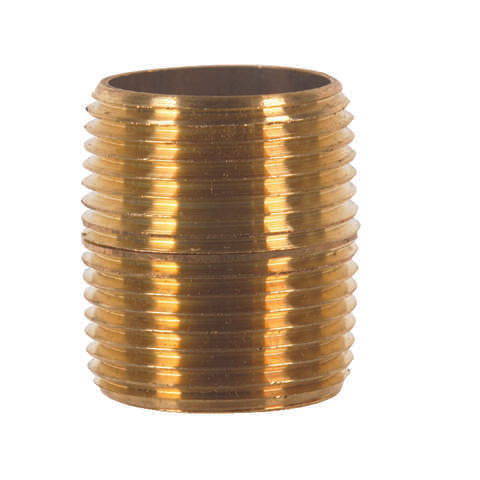JMF Company 1 in. MPT Brass Close Nipple