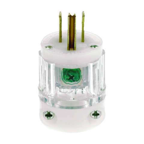 Leviton Industrial Nylon Grounding Plug Non-NEMA 2 Pole 3 Wire
