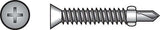 HILLMAN No. 12-24 X 2 in. L Phillips Flat Head Sheet Metal Screws 100 pk