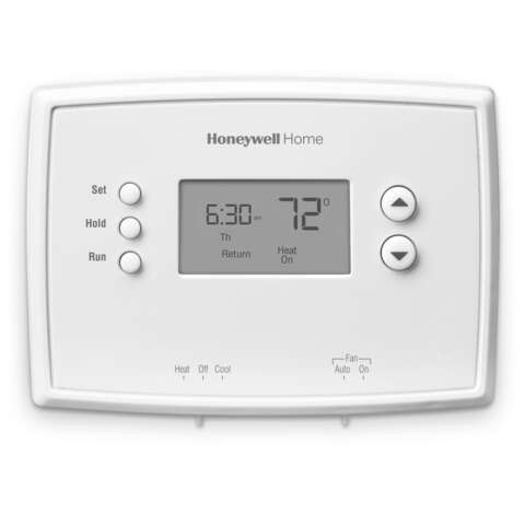 Honeywell Heating and Cooling Push Buttons Programmable Thermostat