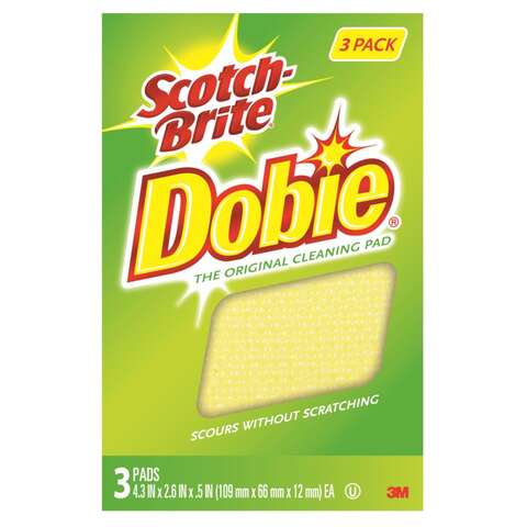 Scotch-Brite Medium Duty Cleaning Pad For All Purpose 4.3 in. L 3 pk, Pack of 8