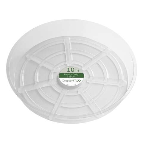 Crescent Garden 1.5 in. H X 10 in. D Plastic Plant Saucer Clear, Pack of 25