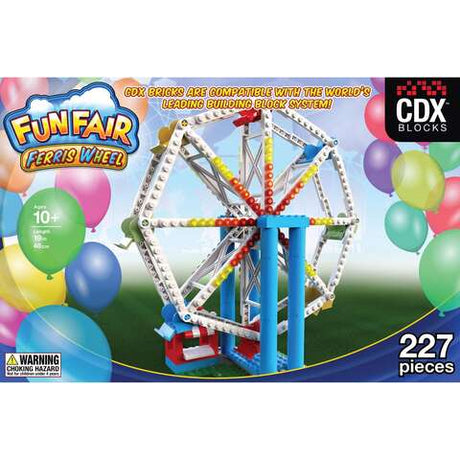 Coaster Dynamix CDX Blocks Fun Fair Brick Amusement Park Ride Kit Multicolored 227 pc