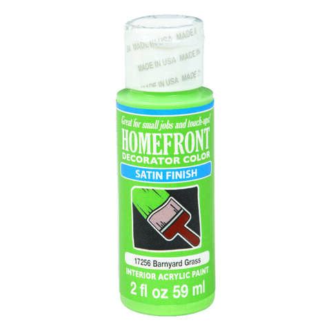 Homefront Satin Barnyard Grass Hobby Paint 2 oz, Pack of 3