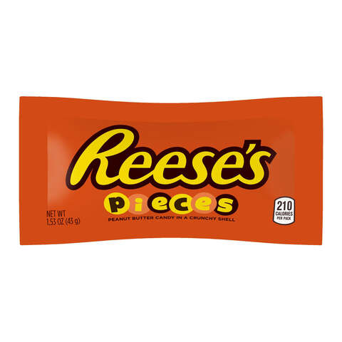 Reese's Pieces Peanut Butter Candy 1.53 oz, Pack of 18