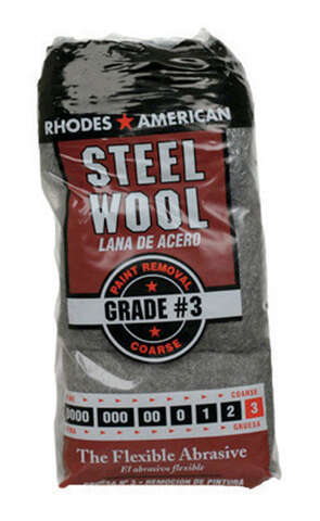 Rhodes American 3 Grade Coarse Steel Wool Pad 12 pk, Pack of 6