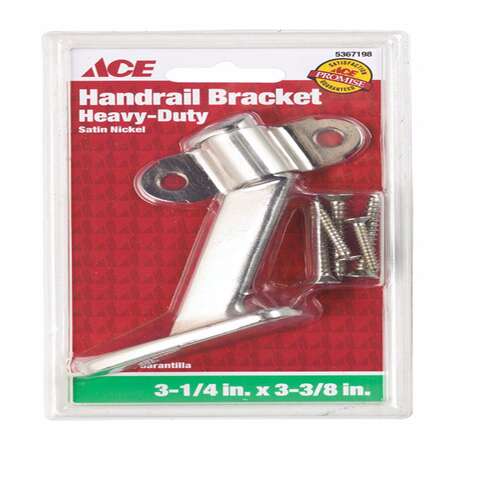 Ace Silver Steel Heavy Duty Hand Rail Bracket, Pack of 5