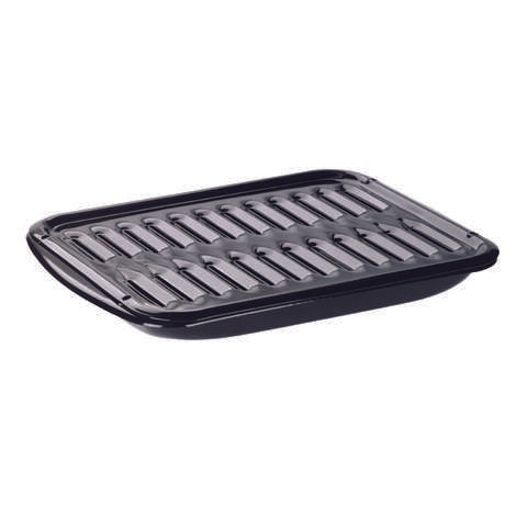 Range Kleen Porcelain Broiler Pan and Grill 12.75 in. W X 16 in. L