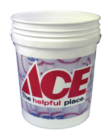 Ace 5 gal Bucket Baseball Themed, Pack of 10