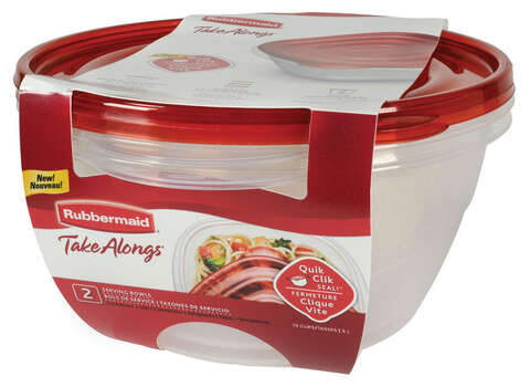 Rubbermaid 13 cups Clear Food Storage Container 2 pk, Pack of 2