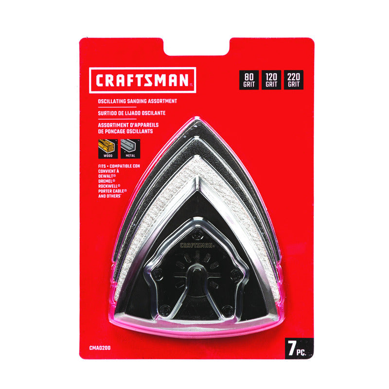 Craftsman Triangular Oscillating Sanding Set 7 pc – SupremeDIY