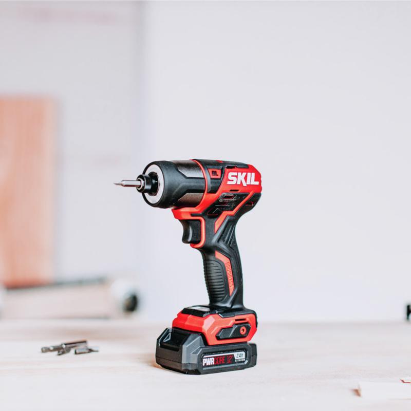 SKIL ID574402 Impact Driver, Battery Included, 12 V, 2 Ah, 1/4 in Drive, Hex Drive, 3500 ipm, 2600 rpm Speed