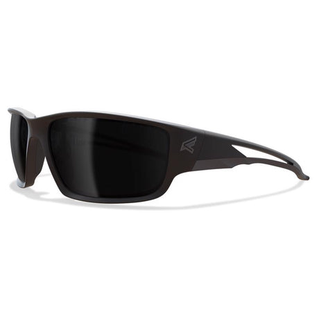 Edge Eyewear Kazbek Anti-Fog Polarized Safety Glasses Smoke Lens Black Frame 1 pc