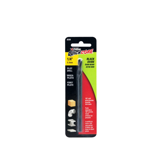 Blu-Mol Xtreme QuickCore 1/4 in. Bi-Metal Hole Saw Pilot Bit 1 pc