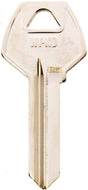 Hy-Ko 11010CO89 Key Blank, Brass, Nickel, For: Corbin Russwin Cabinet, House Locks and Padlocks, CO89 Key Number, Pack of 10