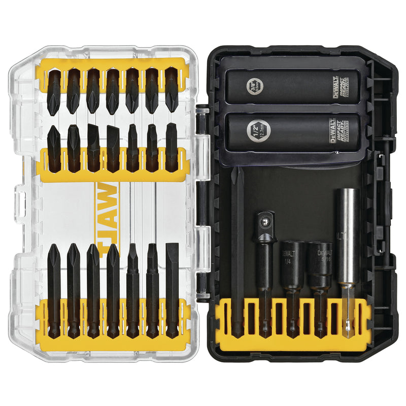 DeWalt Impact Ready Screwdriving Bit Set Heat-Treated Steel 28 pc