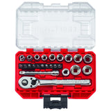Craftsman 1/4 in. drive Metric 6 Point Mechanic's Tool Set 24 pc