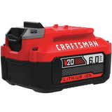 Craftsman V20 CMCB206 6 Ah Lithium-Ion High Capacity Battery 1 pc