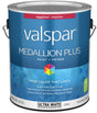 Medallion Plus 2200 Series 028.0022002.007 Interior Paint and Primer, Acrylic, Eggshell, Ultra White, 1 gal Metal Can, Pack of 4