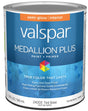 Medallion Plus 2700 Series 028.0024003.005 Interior Paint and Primer, Tint, Semi-Gloss, White, 1 qt Plastic Can