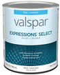 Expressions Select 4100 Series 028.0041002.005 Interior Paint and Primer, Pastel, Flat, White, 1 qt Plastic Can
