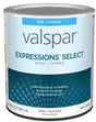 Expressions Select 4100 Series 028.0041004.005 Interior Paint and Primer, Water, Flat, Clear, 1 qt Plastic Can