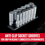 Craftsman V-Series 1/2 in. drive SAE 6 Point Deep Socket Set 13 pc