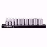 Craftsman V-Series 1/4 in. drive SAE 6 Point Socket Set 10 pc