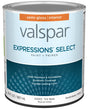 Expressions Select 4300 Series 028.0043003.005 Interior Paint and Primer, Tint, Semi-Gloss, White, 1 qt Plastic Can