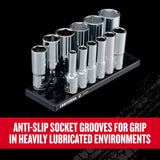 Craftsman V-Series 3/8 in. drive SAE 6 Point Deep Socket Set 12 pc