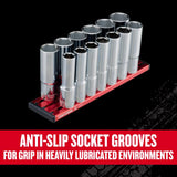 Craftsman V-Series 1/2 in. drive Metric 6 Point Deep Socket Set 13 pc