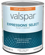 Expressions Select 4300 Series 028.0043004.005 Interior Paint and Primer, Water, Semi-Gloss, Clear, 1 qt Plastic Can