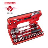 Craftsman V-Series 1/2 in. drive Metric 6 Point Socket and Tool Set 21 pc