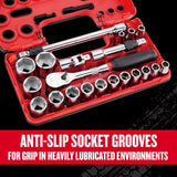 Craftsman V-Series 1/2 in. drive Metric 6 Point Socket and Tool Set 21 pc