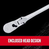 Craftsman V-Series 1/2, 1/4 and 3/8 in. drive Long Flex Head Ratchet Set