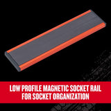 Craftsman V-Series 1/4, 3/8 and 1/2 in. drive Magnetic Socket Rail Set 3 pc
