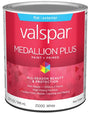 Medallion Plus 2500 Series 028.0025000.005 Exterior Paint and Primer, Acrylic, Flat, White, 1 qt Plastic Can, Pack of 4
