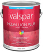 Medallion Plus 2500 Series 028.0025000.007 Exterior Paint and Primer, Acrylic, Flat, White, 1 gal Plastic Can, Pack of 4