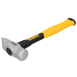 DeWalt 2.5 lb Steel Blacksmith Hammer 12 in. Fiberglass Handle