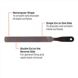 Crescent Nicholson 8 in. L Steel Rectangular Double/Single Cut Axe File 1 pc