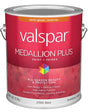 Medallion Plus 2600 Series 028.0027005.007 Exterior Paint and Primer, Acrylic, Semi-Gloss, Black, 1 gal Plastic Can, Pack of 4