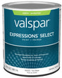 Expressions Select 4500 Series 028.0045003.005 Exterior Paint, Tint, Satin, White, 1 qt Plastic Can