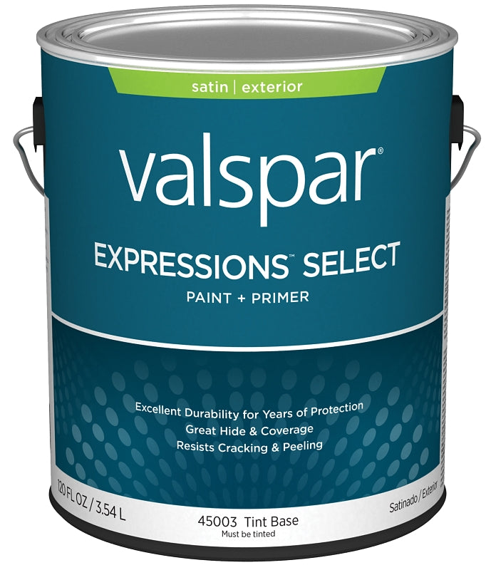 Expressions Select 4500 Series 028.0045003.007 Exterior Paint, Tint, Satin, White, 1 gal Plastic Can, Pack of 4